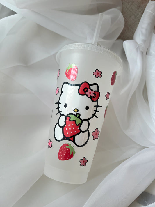 strawberry 16 oz tumbler Bardak